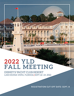 2022 Fall YLD Meeting Brochure Cover