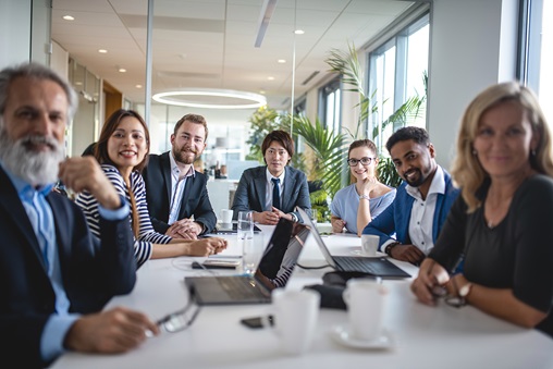 People Around a Meeting Table