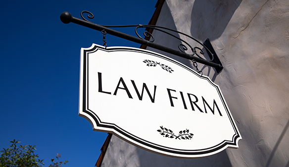 law firm exterior sign